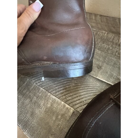 VTG Alden 405 Indy Boots Brown Leather Men's 11.5 AA/B Canvas Lined Made in USA - Picture 8 of 11